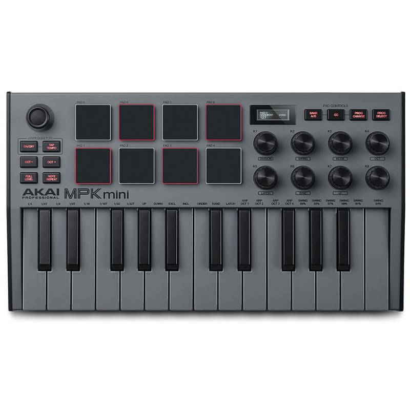 Akai MPK Mini MK3 Grey Masterkeyboard von Akai