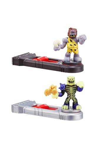 Akedo 14268 Ultimate Arcade Warriors Versus Pack Epic TAILWHIP VS CROMAG Mini Battling Action Figures Ready, Fight, Split Strike von Akedo