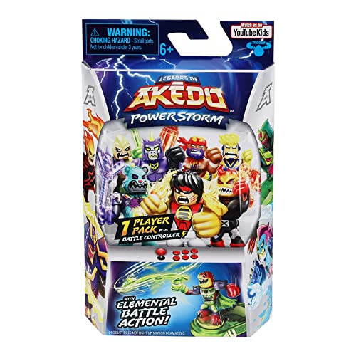 Legends of Akedo 15160 Powerstorm 1 Spieler-Set, mehrfarbig von Akedo