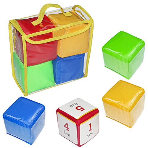 Akemaio DIY Bildung Würfel Spielen Kinder Bunte Einstecktücher Photo Pocket Foam Stacking Blocks Lernspielzeug von Akemaio