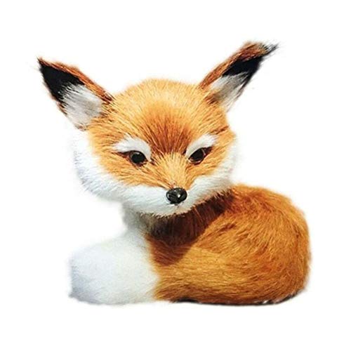 Akemaio Kleine Simulation Fuchs Plüschtier Niedlich Mini Kuscheltier Plüsch Kleiner sitzender Fuchs Kinder Geburtstagsgeschenk von Akemaio