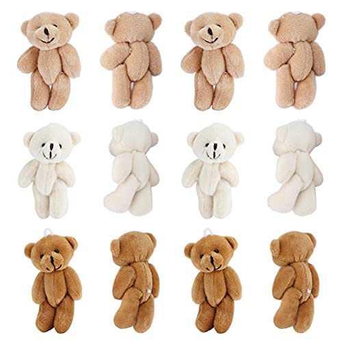 Akozon 12 PCs Niedliche Mini -Stoffbären Weiche Plüsch -Teddy Ornamente für Hochzeits und Geburtstagsdekorationen Akozon 12 PCs Niedliche Mini -Stoffbären Weiche Plüsch -Teddy Ornamente für Hochzeits und Geburtstagsdekorationen von Akozon