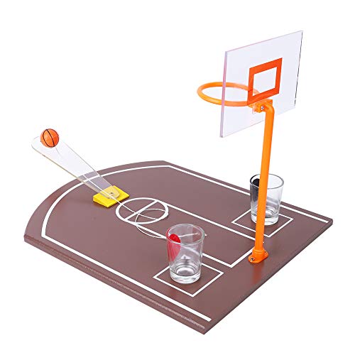 Akozon Acryl-Tisch-Basketball-Trinkspiel, Mini, Innovatives Brettspiel für Bar-Party-Unterhaltung, Professionelles Zubehör für den Einsatz von Akozon