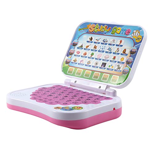 Akozon Interaktives Zweisprachiges Lern-Laptop-Spiel für Babys und – Lernspielzeug-Laptop für für Alphabet, Sprache, Musik und Spiele von Akozon