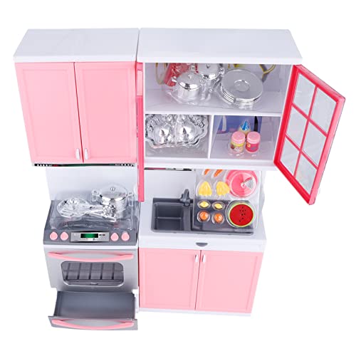 Akozon Pretend Kitchen Play Toy Set für Mädchen – Mini-Haus-Rollenspiel mit Lustigem Küchengeschirr-Geschenkset von Akozon