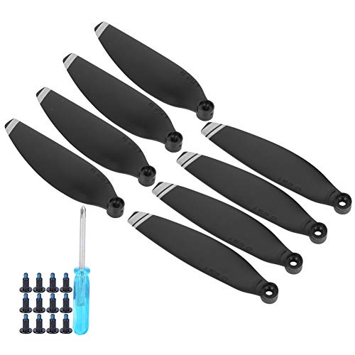 Akozon Propeller Mavic Mini, Propeller Leichtes Flügel Blatt D Fit für Mavic Mini Ic DJI 2 Elices Drohnen-Ersatz Zubehör (schwarzer silberner Rand) von Akozon