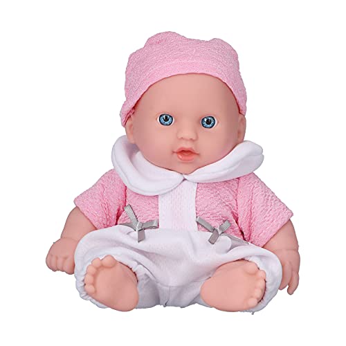 Akozon Puppe Ganzkörper Lebensechte Neugeborene Puppe Simulation Puppe 8 ZollRosa Professionelles Zubehör für den Einsatz (Q8G-008 Rosa zerknitterte Kleidung) von Akozon