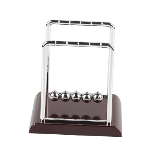 Akozon Quadratisches Newton's Cradle Kinetic Energy Schreibtischspielzeug – Elegante Heimdekoration, Kugel und Pendelbewegung für Büro, Arbeitszimmer, Einzigartige Geschenkidee von Akozon