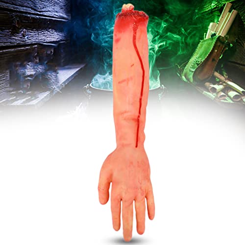 Akozon Realistische Abgetrennte Hand, Realistische Abgetrennte Gefälschte Hand, Halloween-Streich-Requisite – Spukhaus-Dekoration und Gruselige Simulation Amputierter Gliedmaßen (Große von Akozon