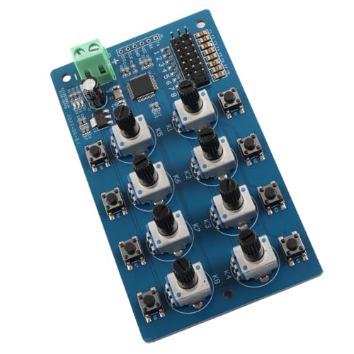 Akozon Servo-Controller, 8-Wege-genaue Knopfsteuerung, Integrierter STM32-Lenkgetriebe-Controller mit LED-Anzeige für Professionelles FUTABA-Zubehör von Akozon