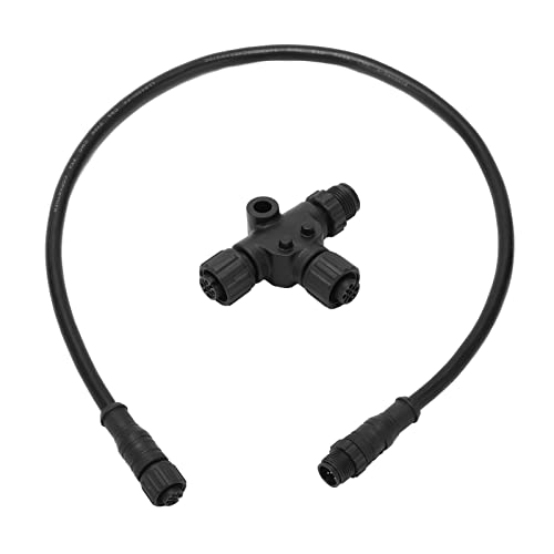 Backbone-Kabel, ABS für NMEA 2000 Drop-Backbone-Kabel mit T-Stecker 5-polig IP67 Wasserdicht M12 0,5 M Für -Netzwerke von Akozon