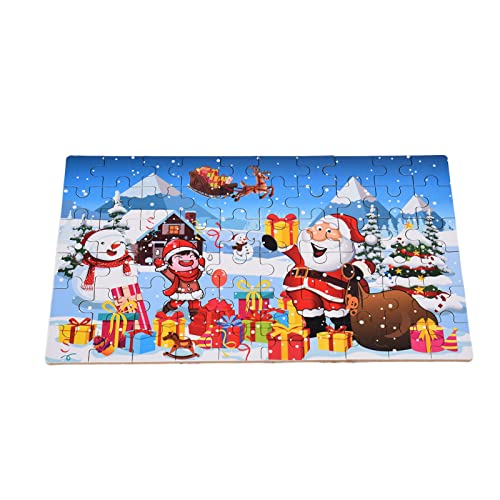 Feiertagsspaß-Puzzle- für Das Verschneite Puzzle des Weihnachtsmanns von Akozon