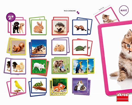 Akros akros20401 Maxi-Memory Pets Rahmen Spiel von Akros