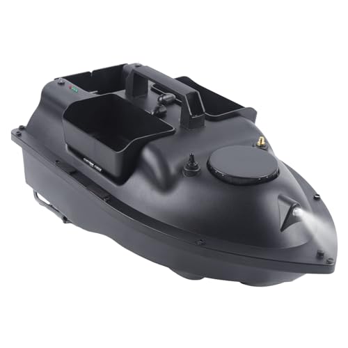 Akuoyiexemye 500M Ferngesteuert Futterboot mit 3 Köderboxen & LED-Licht, RC Köder-Boot für Angeln 2KG Beladung Wireless Fischerei-Köder-Boot von Akuoyiexemye