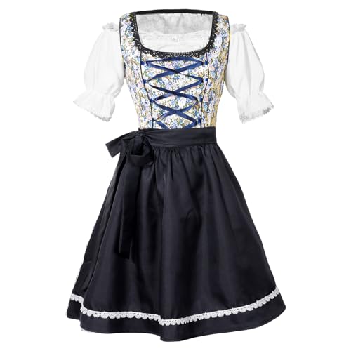 Alaiyaky Oktoberfest Kostüm Damen Deutsch Bayerisches Bier Dirndl Kleid Outfits für Frauen Halloween Bierfest von Alaiyaky