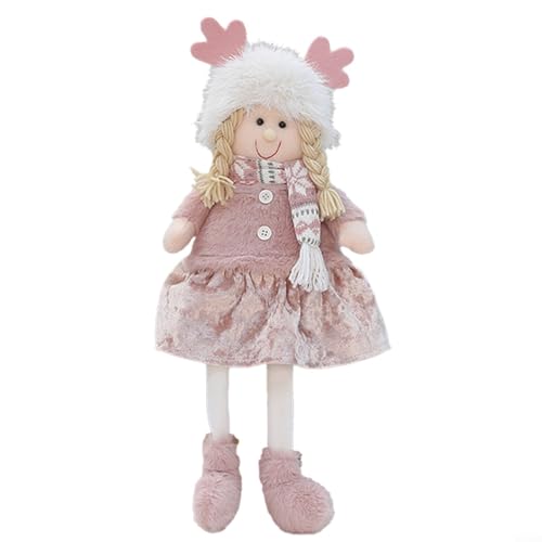 Alanmoship Entzückende Plüschpuppe für Babys, Mädchen, kuschelige Ragdoll-Puppe, entzückende weiche Puppen für Weihnachtsdekoration (XT54009B) von Alanmoship