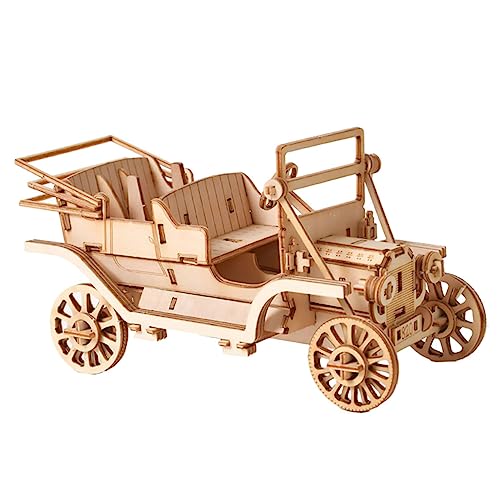 1 Satz Kinderpuzzles Aus Holz 3D-Zug-Puzzle 3D-Puzzle Für Jugendliche Autopuzzles Für Erwachsene Mechanische Rätsel Spielzeug 3D-Puzzles Für Kinder Holzpuzzles Für Kinder Bambus Alasum von Alasum