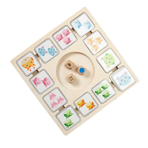 1 Satz Saugspielzeug Kindertiere Spielzeug Eltern-Kind-interaktionsspielzeug Memory-Match-Stick-Spiel Gehirnspielzeug Desktop-Spielzeug Memory-Match-brettspiel Tierkarten Hölzern Alasum von Alasum