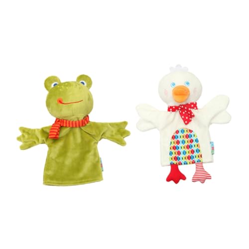 16 STK Handpuppe Fingerpuppe Spielzeug Kuscheltiere Für Babys Welpenspielzeug Für Kinder Plüschpuppe Spielzeug Puzzle-Spielzeug Für Welpen Puppen Kinderspielzeug Green Baumwolle Alasum von Alasum