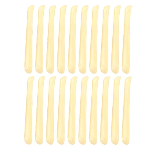 20st Gefälschte Pommes Frites Künstliche Kartoffel Künstliche Pommes Frites Fritten Braten Pommes Frittes Pommes-Frites-Halter Faux-Pommes-Frites-Modell PVC Yellow Alasum von Alasum