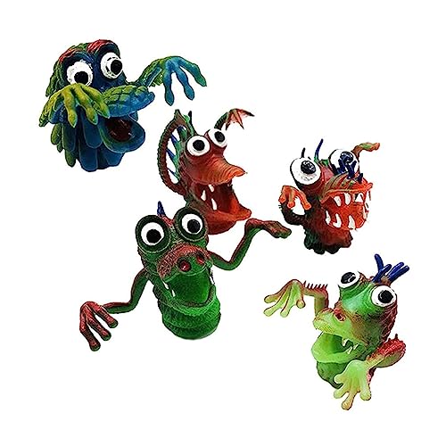 25 STK Fingertier- Spielzeug Mini-Fingerpuppen Kinder Puppen kinderpuppe Finger Puppets Educational Toys Fingerpuppe aus Silikon Fingerpuppen aus Silikon Kieselgel Alasum von Alasum