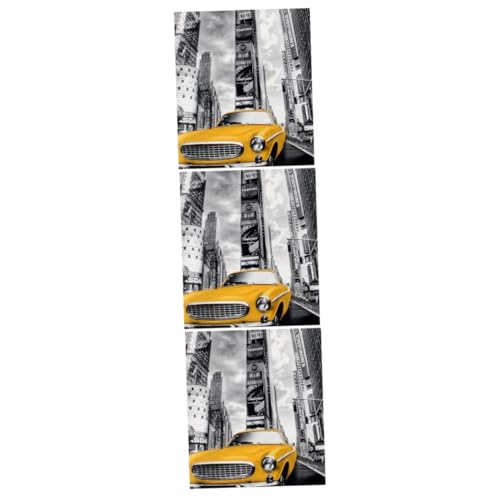 3 Sätze 1000 Teiliges New York Street Puzzle Aus Dickem Papier Puzzle Für Erwachsene Kinder Puzzle New York Street Puzzle Puzzle Für Kinder Gelb Alasum von Alasum