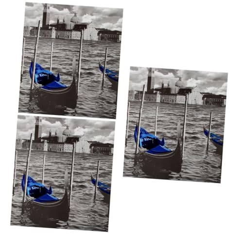 3St 1000-teiliges Venedig-Puzzle aus dickem Papier Puzzle für Erwachsene Erwachsenen Puzzle Kinderspielzeug Venedig Puzzle Puzzle-Spielzeug lustig Spielzeug Druckentlastung Blue Alasum von Alasum