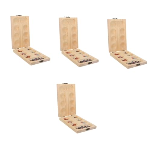 4 Sätze Mancala-Brettspiel Schachbrett familienspiel Gesellschaftsspiel spielbrett Kinder brettspiel spielsachen Mancala-Spieleversorgung Kinder Mancala Schach Reise-Brettspiel ， Alasum von Alasum