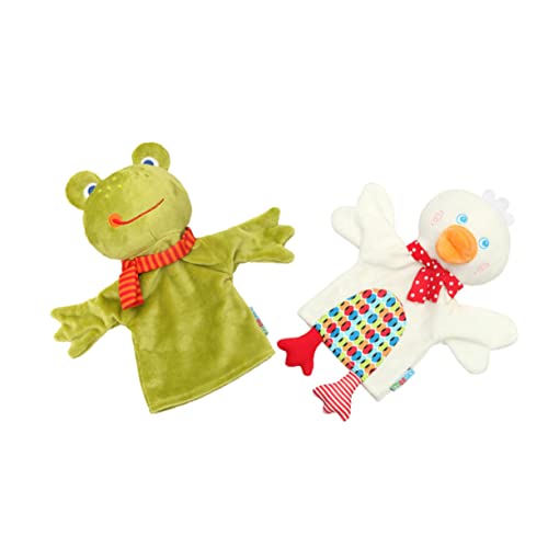 8 STK Handpuppe Puzzle-Spielzeug Für Welpen Kuscheltiere Für Babys Geschichte Erzählende Marionette Plüschtierpuppe Puppen Kinderspielzeug Kinderhandspielzeug Green Baumwolle Alasum von Alasum