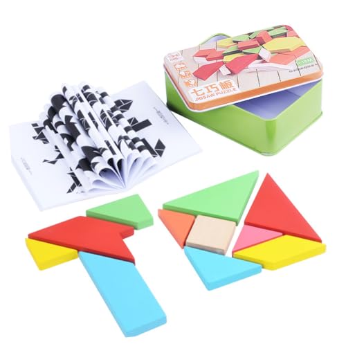 Alasum 1 Box Lustiges Tangram Spielzeug Tierspielzeug Lernspielzeug 3D Puzzles Für Tiere Puzzles Frühes Lernspielzeug Spielset Kidcraft Spielset Spielzeug Für Bambus von Alasum