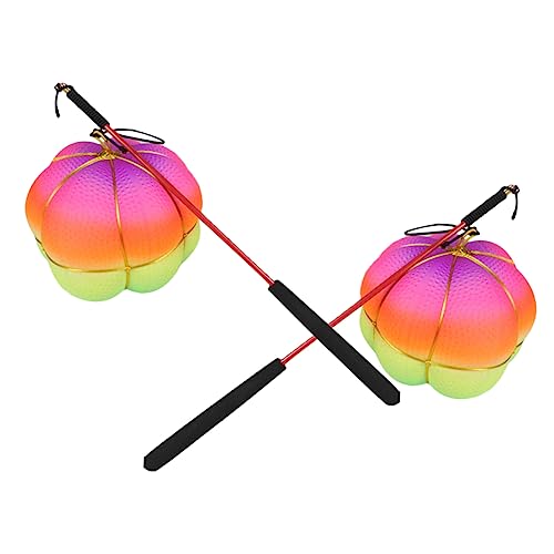 Alasum 1 Kürbisschleuder bunter Ball Springball für Kinder Kidcraft-Spielset Hüpfball für Kinder Hüpfbälle für Kinder sportgeräte Sport geräte Spielzeug Springball mit Stab Fitnessgeräte von Alasum