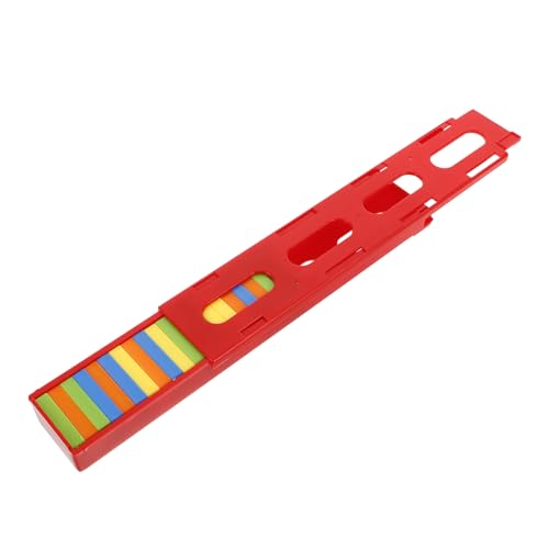 Alasum 1 Sätze Domino-Zug Domino-Maschine Domino-spielzeugauto Morandi-Spielzeug Domino-bausteine Montessori-Zug Domino-Auto Schwalbenschwanzplatte Domino-Halter Zug Domino Plastik von Alasum