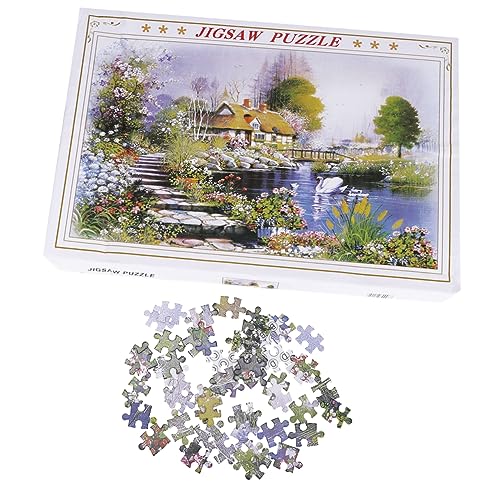 Alasum 1 Satz 1000 Stück Puzzle für Erwachsene Kinder Puzzle Erwachsenen Puzzle Farbgenauigkeit Puzzle Papierpuzzle Bodenpapier-Puzzle-Puzzle Papppuzzles Spielzeug pädagogisches Puzzle von Alasum