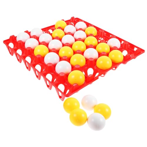 Alasum Spielgeräte Für Draußen Kinder 1 Satz Backgammon- Schachbrett -in- -Reihe-partyschach Lernspiel Bevorzugen Party-Desktop-Schach Pädagogisches Schach -gewinnt-Schach Plastik von Alasum