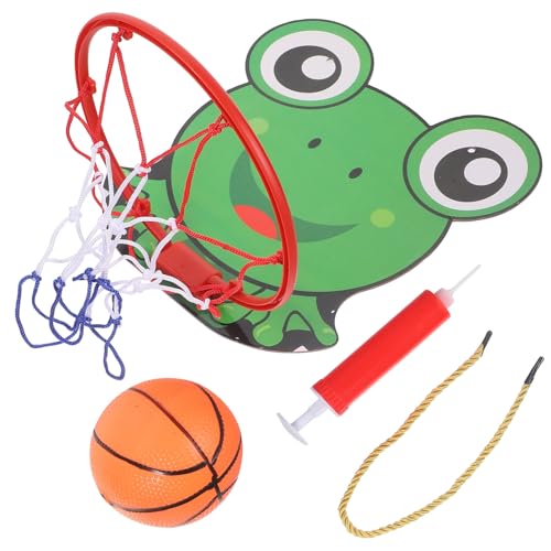 Alasum 1 Satz Basketball-brettspielzeug Cartoon-basketballkörbe Kinderspielzeug Wandbasketballbrett Cartoon-basketballkorb Hängendes Basketballbrett Kunststoffrahmen Green von Alasum