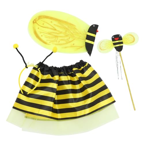 Alasum 1 Satz Bienenflügel-Set kinderkostüme igelkostümkinder wabe Bienen-Stirnband Bienen-Bühnenkostüm für Kinder Bienen-Cosplay-Kostüm-Requisiten Bienenkostüm für Kleinkinder Eisendraht von Alasum