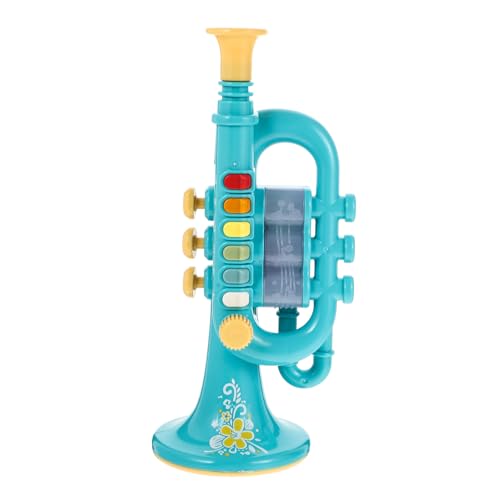 Alasum 1 Satz Blasinstrumente Für Kinder Musikinstrument Für Kinder Mini-Instrument-Spielzeug Kindertrompetenmodell Spielzeug Für Kleinkinder Jungen Kinderspielzeug Musical Abs Blue von Alasum