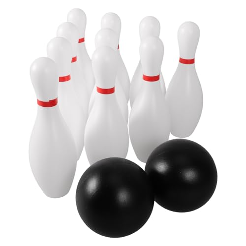 Alasum 1 Satz Bowling interaktives sportgeräte für Pädagogisches für Kinderzimmer Kegeln Spiele für im Freien Jumbo Plastik Weiß von Alasum