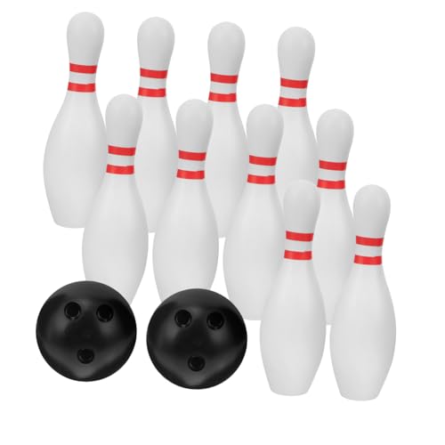 Alasum 1 Satz Bowlingkugel Kinderspiele Küchenspielzeug Jungs- bowlen Bowling Set lernspielzeug Bowlingspiel im Freien Outdoor-Bowling Plastik von Alasum