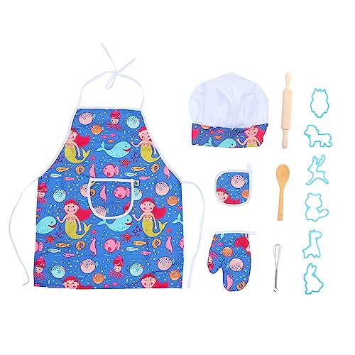 Alasum 1 Satz Deluxe Kid Chef Set Kinder Küche Basic Back Set Kind Geburtstagsgeschenk von Alasum