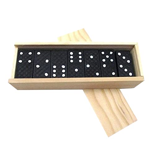 Alasum 1 Satz Dominosteine Interessantes Kinderspielzeug Domino Blöcke Spielspielzeug Lernspielzeug Domino Bausteine Frühe Bildung Block Domino Brettspiele Domino Schwarz von Alasum