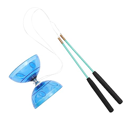 Alasum 1 Satz Doppelköpfiges Diabolo ?ltere Kraft- Trainingsspielzeug Chinesischer Diabolo Finger- Training- Spielzeug Yoyo Ball Spielzeug Für Draußen Student Weiches Gummi Spielzeugset von Alasum