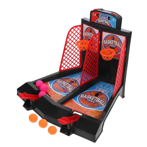 Alasum 1 Satz Doppelschussmaschine Desktop-Spielzeug Finger-basketballspiel Tischbasketballspiel Tabletop-sportspiele Basketball-schießspielzeug Mini-basketballkorb Mini-Spielzeug Plastik von Alasum