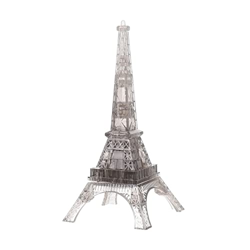 Alasum 1 Satz Eiffelturm-Bausteine Spielzeug für Kinder kinderspielzeug spielsachen für Kinder 3D-Rätsel Eiffelturm 3D-Puzzle 3D-Puzzles für Erwachsene Kinder Kristallpuzzle Plastik Grey von Alasum