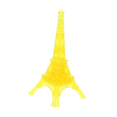 Alasum 1 Satz Eiffelturm-bausteine Eiffelturm-Puzzle Geo 3D-bausteine Eiffelturm 3D-Puzzle Kinder 3D-Puzzle DIY Montagekonstrukteur Puzzle Eiffelturm 3D-Puzzles Dekor Yellow Plastik von Alasum