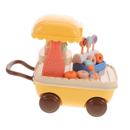 Alasum Eiswagen für Jungen und Mädchen Eiswagen-Spielzeug-spielset für Jungen und Mädchen Eiscreme-spielset Kompatibel mit Sicherheitskunststoff von Alasum