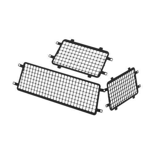 Alasum 1 Satz Fensternetz Für Offroad-Autos Fensterschutzgitter Für Rc Fensterschutz Für Rc-Autos Rc-seitenfenster-schutznetz Rc-heckscheiben-schutznetz Rc-car-Dekoration Plastik Black von Alasum