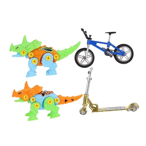 Alasum 1 Satz Fingerbike-Set Finger-Scooter-Spielzeug Mini-Spielzeug winziges Schaukelbrett Kinder geschirrset Spielzeug kollegen Fingersportspielzeug Fingerscooter Plastik Colorful von Alasum