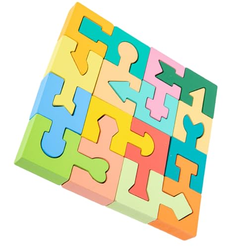 Alasum 1 Satz Form Passende Blöcke Holzspielzeug Für Holzformpuzzle Bauen Kinderspielzeug Aus Holz Pädagogisches Puzzlespielzeug Spielzeuge Aus Holzklötzen Hölzern von Alasum