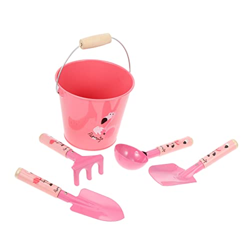 Alasum 1 Satz Gartengeräte Für Kinder Outdoor-Spielzeug Für Kinder Sandeimer Spielzeug Mini Blecheimer Schaufelspielzeug Für Kinder Blecheimer Mini Sandschaufeln Strandeimer Eisen Rosa von Alasum